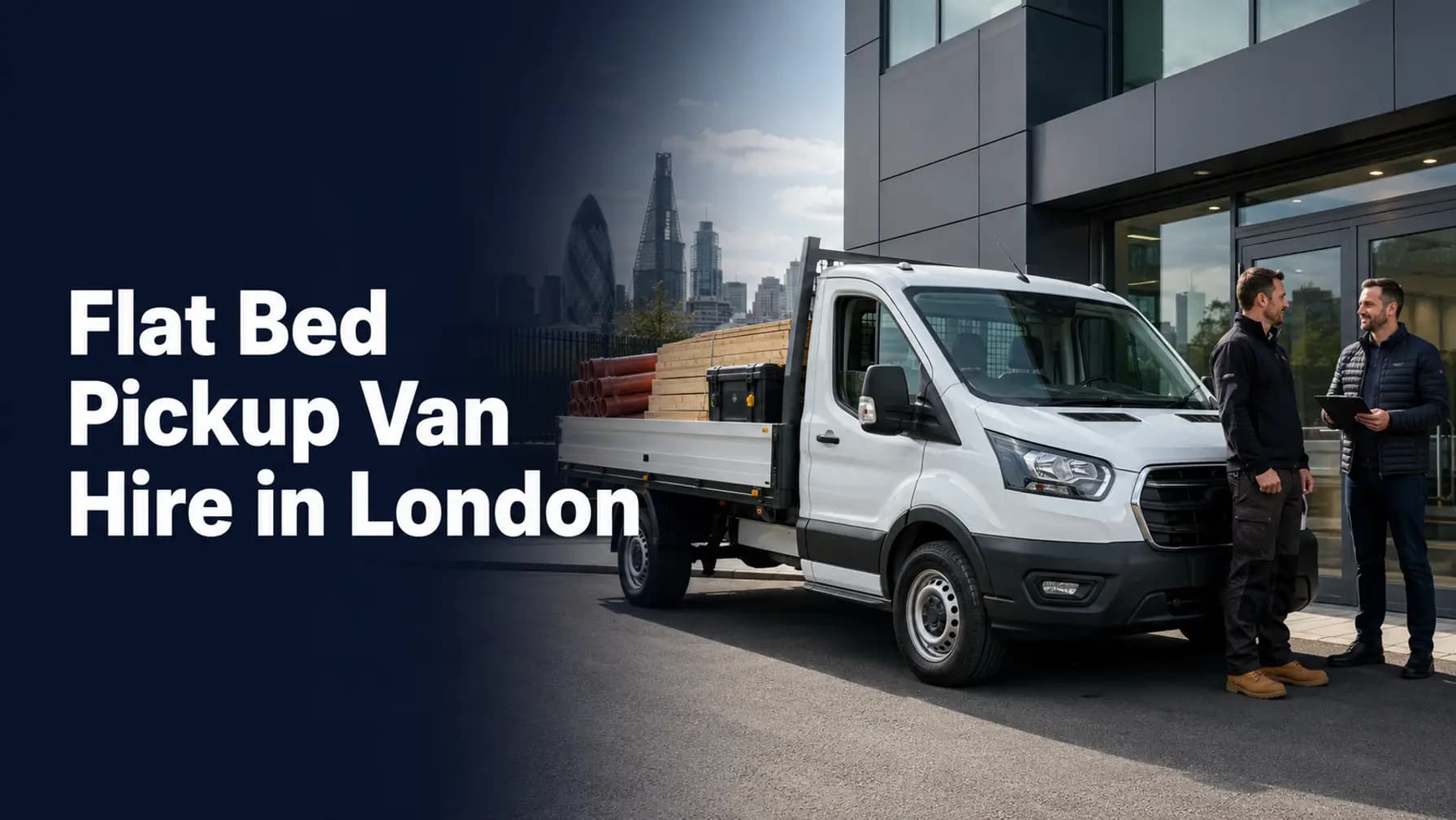 Hire a Flat Bed Pickup Van for Construction and Landscaping